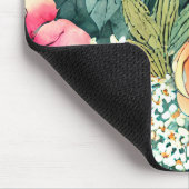 美かわいらししい水彩植物画 マウスパッド (コーナー)