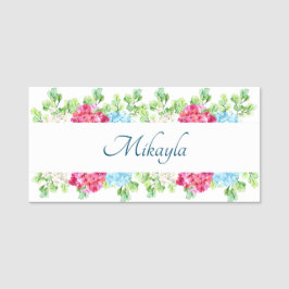 美しいあじさい花 名札