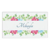 美しいあじさい花 名札 (正面)