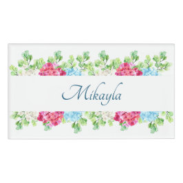 美しいあじさい花 名札