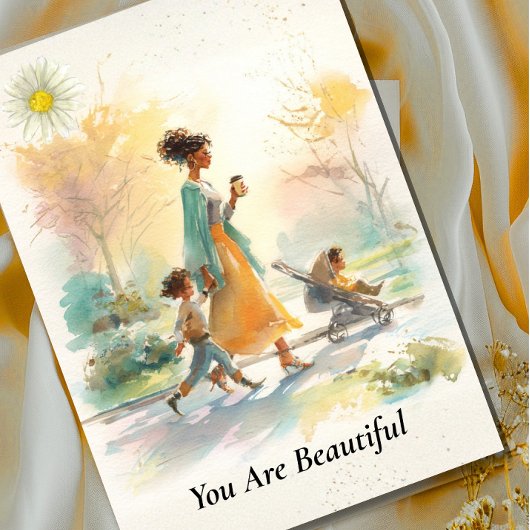 美しいあなたへ アフリカ系アメリカ人の母の日 カード