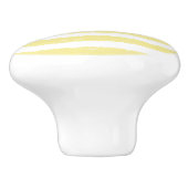 美しいあなた黄色の水の色のストライプ セラミックノブ (側面)