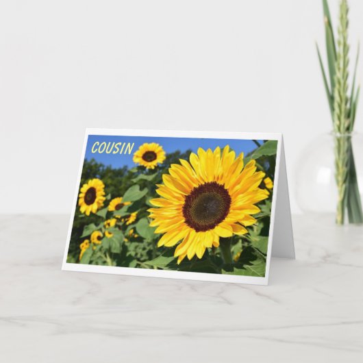 「美しいいとこへのハッピーバースデー」 カード (正面)