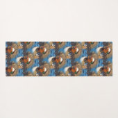 美しいおしゃべりマンダリンダックオンザレイク ヨガマット (裏面(横))