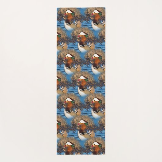 美しいおしゃべりマンダリンダックオンザレイク ヨガマット (裏面)
