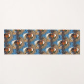 美しいおしゃべりマンダリンダックオンザレイク ヨガマット (正面(横))