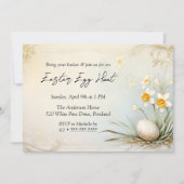 美しいおとぎ話の水平イースター卵狩り 招待状 (正面)