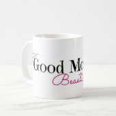 美しいおはよう コーヒーマグカップ (正面左)