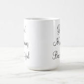 美しいおはよう コーヒーマグカップ (中央)