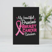 美しいおばあちゃん乳がん生存者 カード (スタンド正面)