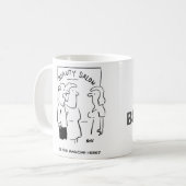 美しいおもしろいサロンマグ – マジシャンはここにいる? コーヒーマグカップ (正面左)