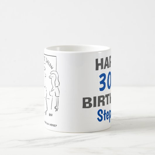 美しいおもしろいサロンマグ – マジシャンはここにいる？ コーヒーマグカップ (中央)