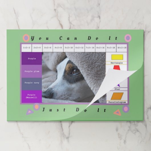 美しいおもしろい犬 ペーパーパッド (折り畳み)