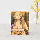 美しいおよび毒、ハロウィン カード (黄色い花)