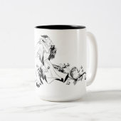 美しいおよび獣のロゴのマグ ツートーンマグカップ (正面右)