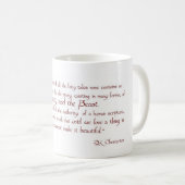 美しいおよび獣の引用文のマグ コーヒーマグカップ (正面右)