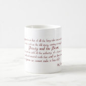 美しいおよび獣の引用文のマグ コーヒーマグカップ (中央)