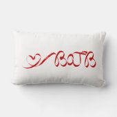 美しいおよび獣の枕 ランバークッション (裏面)