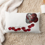 美しいおよび獣の枕 ランバークッション (ブランケット)