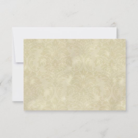 美しいおよび獣テーマの結婚RSVPカード 出欠カード (裏面)