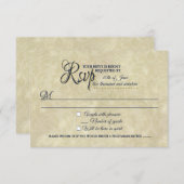 美しいおよび獣テーマの結婚RSVPカード 出欠カード (正面/裏面)