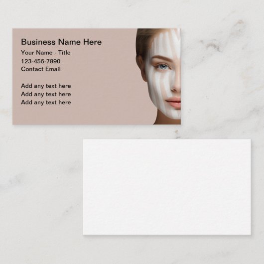 美しいおよび皮膚科テーマ名刺 名刺 (正面/裏面)