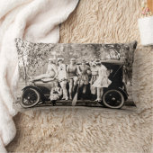 美しいおよび錫Lizzieを浸しているMack Sennett ランバークッション (ブランケット)