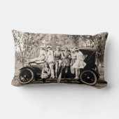 美しいおよび錫Lizzieを浸しているMack Sennett ランバークッション (裏面)