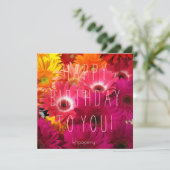 美しいお嬢さんへ！誕生日カード カード (スタンド正面)