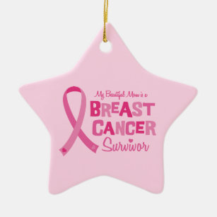 美しいお母さんの乳癌の生存者のオーナメント セラミックオーナメント