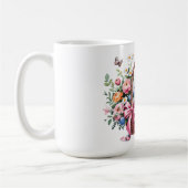 美しいお母さんの日おめでとうママ コーヒーマグカップ (左)