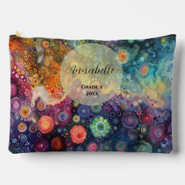 美しいお洒落カラフル新学期 アクセサリーポーチ