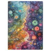 美しいお洒落カラフル新学期 クリップボード (裏面)