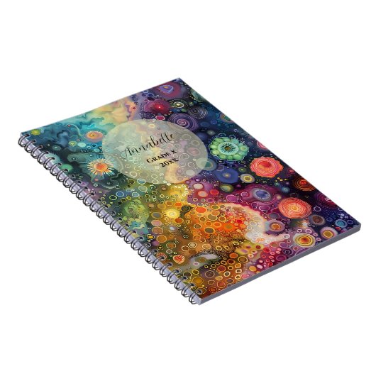 美しいお洒落カラフル新学期 ノートブック (右側)