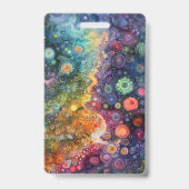 美しいお洒落カラフル新学期 バッジ (裏面)