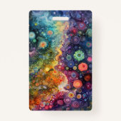 美しいお洒落カラフル新学期 バッジ (裏面)