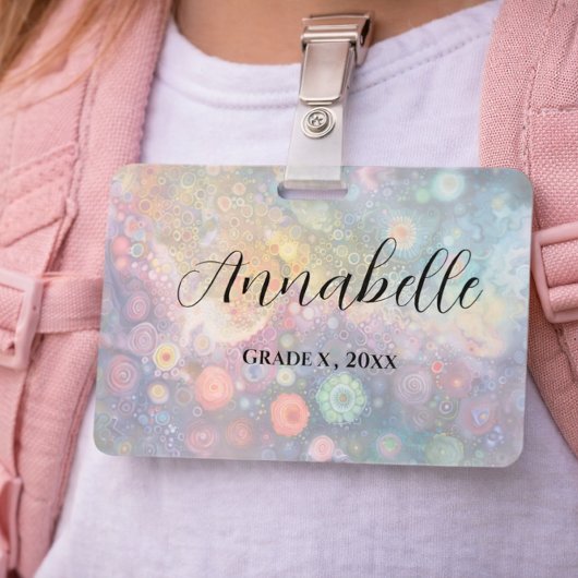 美しいお洒落カラフル新学期 バッジ