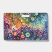 美しいお洒落カラフル新学期 バッジ (裏面)