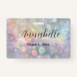 美しいお洒落カラフル新学期 バッジ