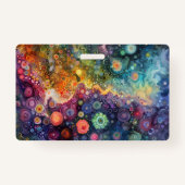 美しいお洒落カラフル新学期 バッジ (裏面)