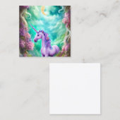 美しいお洒落一角馬 スクエア名刺 (正面/裏面)