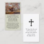 美しいお祝いのライフツリーポートレートカード 名刺 (正面/裏面)