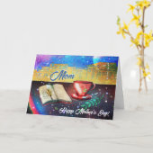 美しいお茶時間ハッピーマザーズデイカード カード (黄色い花)