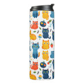 美しいかわいいの遊猫、おもちゃの白いバ タンブラー (回転左)