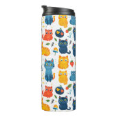 美しいかわいいの遊猫、おもちゃの白いバ タンブラー (回転右)