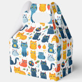 美しいかわいいの遊猫、おもちゃの白いバ フェイバーボックス (裏面)