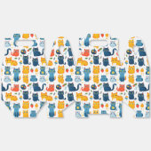 美しいかわいいの遊猫、おもちゃの白いバ フェイバーボックス (見開き)