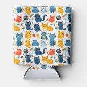 美しいかわいいの遊猫、おもちゃの白いバ 缶クーラー (正面)