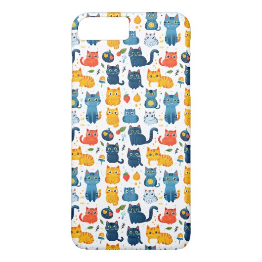 美しいかわいいの遊猫、おもちゃの白いバ Case-Mate iPhoneケース (裏面)