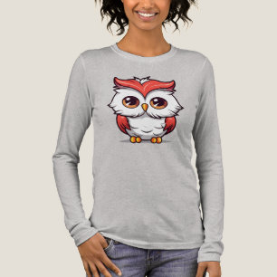 美しいかわいいスタイルフクロウ漫画–77038フード付きスウェットシャツ トライブレンドTシャツ